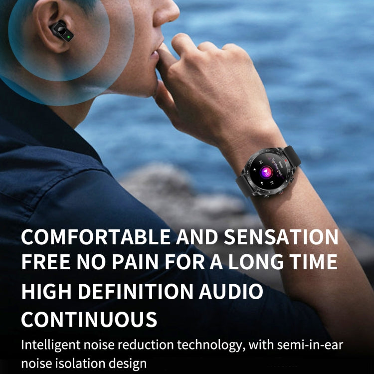LEMFO T95 1.52 inch IPS Screen 2 in 1 Bluetooth Earphone Smart Watch Support Health Monitoring(Silver) - free shipping - PMC TechLife - Order now!