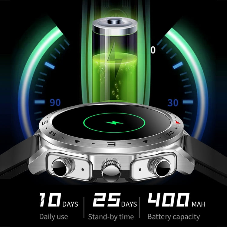 LEMFO T95 1.52 inch IPS Screen 2 in 1 Bluetooth Earphone Smart Watch Support Health Monitoring(Silver) - free shipping - PMC TechLife - Order now!