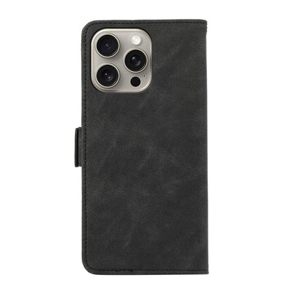 For iPhone 16 Pro ABEEL Frosted Magnetic RFID Leather Phone Case(Black) - iPhone 16 Pro Cases by PMC Jewellery | Online Shopping South Africa | PMC Jewellery | Buy Now Pay Later Mobicred