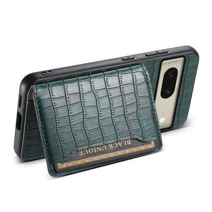 For Google Pixel 8 Crocodile Texture Card Bag Design Full Coverage Phone Case(Green) - Google Cases by PMC Jewellery | Online Shopping South Africa | PMC Jewellery | Buy Now Pay Later Mobicred