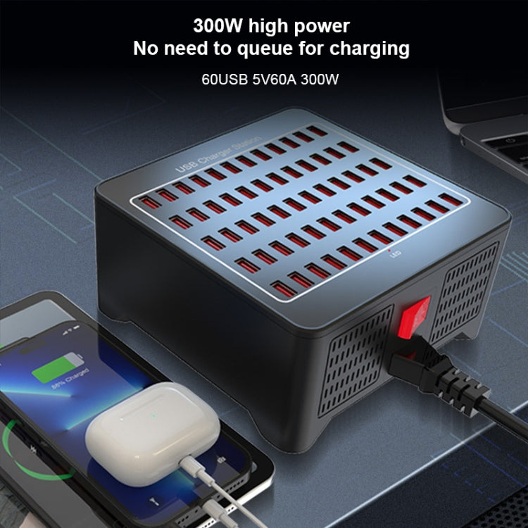 YFY-A78 300W 60 Ports USB Smart Charging Station(US Plug) - free shipping - PMC Jewellery - Order now!