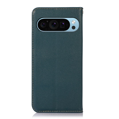 For Google Pixel 9 KHAZNEH Nappa Top Layer Cowhide Leather Phone Case(Green) - Google Cases by PMC Jewellery | Online Shopping South Africa | PMC Jewellery | Buy Now Pay Later Mobicred