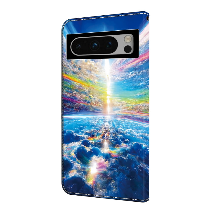 For Google Pixel 9 Crystal Painted Leather Phone case(Colorful Sky) - Google Cases by PMC Jewellery | Online Shopping South Africa | PMC Jewellery | Buy Now Pay Later Mobicred