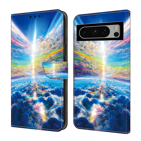 For Google Pixel 9 Pro Crystal Painted Leather Phone case(Colorful Sky) - Google Cases by PMC Jewellery | Online Shopping South Africa | PMC Jewellery | Buy Now Pay Later Mobicred