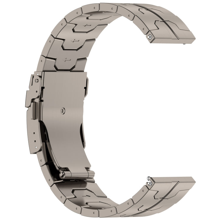 22mm Titanium Metal Watch Band(Titanium) - 22mm Bands by PMC Jewellery | Online Shopping South Africa | PMC Jewellery