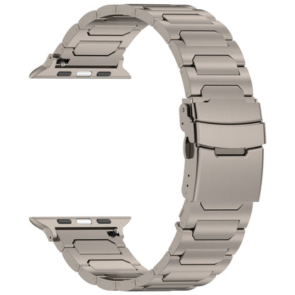 For Apple Watch SE 2023 44mm I-Shaped Titanium Metal Watch Band(Titanium) - Watch Bands by PMC Jewellery | Online Shopping South Africa | PMC Jewellery