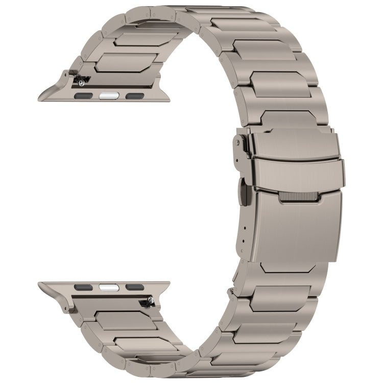 For Apple Watch Ultra 49mm I-Shaped Titanium Metal Watch Band(Titanium) - Watch Bands by PMC TechLife | Online Shopping South Africa | PMC TechLife