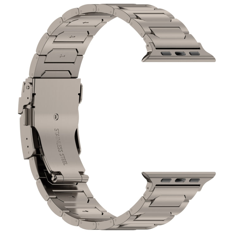 For Apple Watch Ultra 49mm I-Shaped Titanium Metal Watch Band(Titanium) - Watch Bands by PMC TechLife | Online Shopping South Africa | PMC TechLife