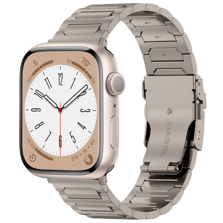For Apple Watch SE 2022 40mm I-Shaped Titanium Metal Watch Band(Titanium) - Watch Bands by PMC TechLife | Online Shopping South Africa | PMC TechLife
