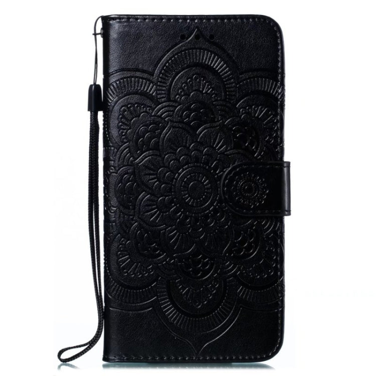 For Google Pixel 9 Pro Sun Mandala Embossing Pattern Phone Leather Case(Black) - Google Cases by PMC Jewellery | Online Shopping South Africa | PMC Jewellery | Buy Now Pay Later Mobicred