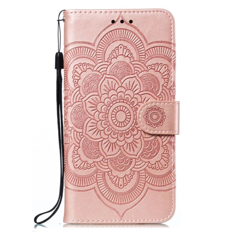 For Motorola Moto G Power 5G 2024 Sun Mandala Embossing Pattern Phone Leather Case(Rose Gold) - Motorola Cases by PMC Jewellery | Online Shopping South Africa | PMC Jewellery | Buy Now Pay Later Mobicred