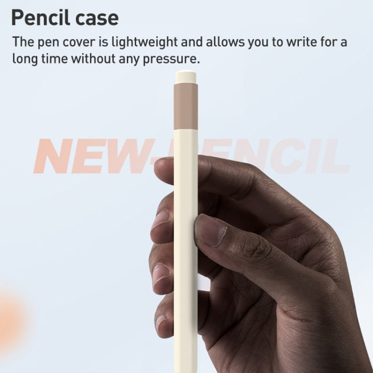 For Apple Pencil USB-C Pencil Style Liquid Silicone Stylus Case(White) - Pencil Accessories by PMC Jewellery | Online Shopping South Africa | PMC Jewellery | Buy Now Pay Later Mobicred