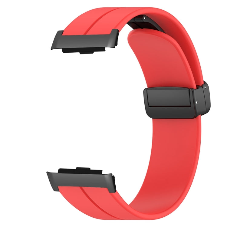 For Huawei Watch D Solid Color Folding Magnetic Buckle Silicone Watch Band(Red) - Watch Bands by PMC Jewellery | Online Shopping South Africa | PMC Jewellery