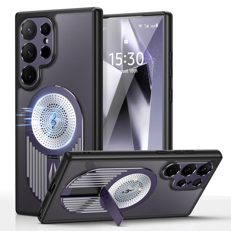 For Samsung Galaxy S25 Ultra 5G Heat Dissipation Aromatherapy MagSafe Holder Phone Case(Purple) - Galaxy S25 Ultra 5G Cases by PMC TechLife | Online Shopping South Africa | PMC TechLife | Buy Now Pay Later Mobicred