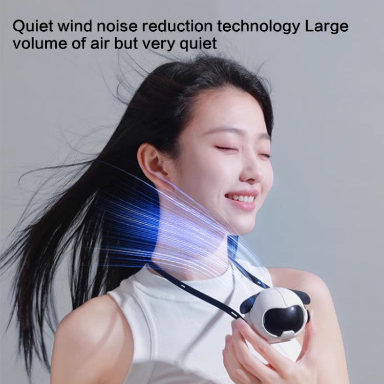 MF082 Portable Hanging Neck Pudding Electric Fan(White) - Electric Fans by PMC TechLife | Online Shopping South Africa | PMC TechLife | Buy Now Pay Later Mobicred