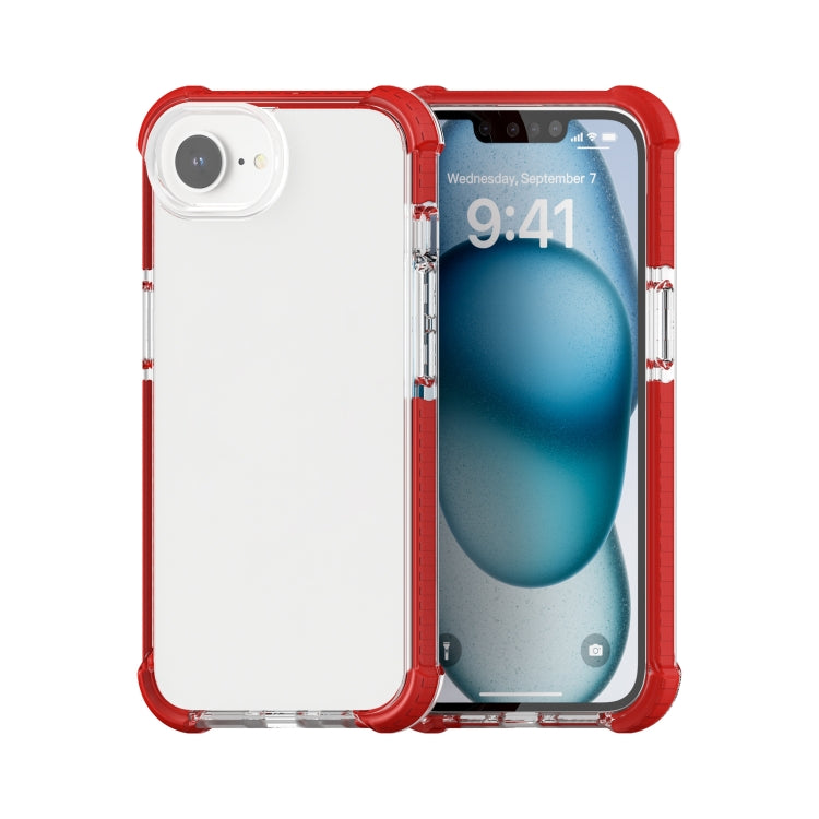 For iPhone SE 2024 Acrylic Full Coverage Shockproof Phone Case(Red) - More iPhone Cases by PMC Jewellery | Online Shopping South Africa | PMC Jewellery | Buy Now Pay Later Mobicred