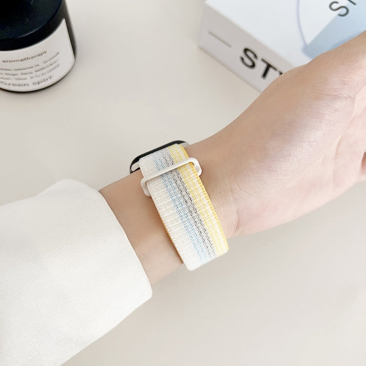 For Apple Watch 42mm Dual Hook and Loop Nylon Watch Band(Silt) - Watch Bands by PMC TechLife | Online Shopping South Africa | PMC TechLife