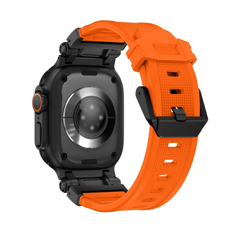 For Apple Watch 42mm Explorer TPU Watch Band(Black Orange) - free shipping - PMC TechLife - Order now!