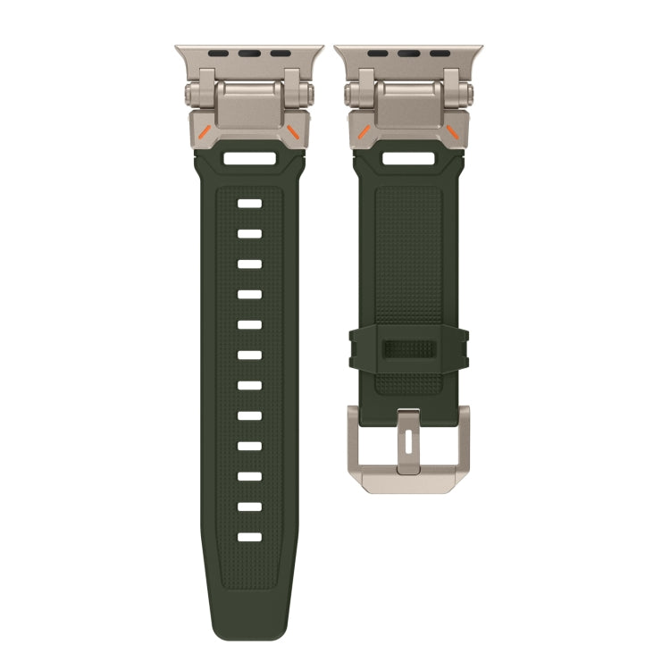 For Apple Watch 42mm Explorer TPU Watch Band(Titanium Green) - free shipping - PMC TechLife - Order now!