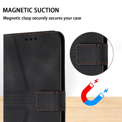 For iPhone 16 Pro Max Triangle Solid Color Leather Phone Case(Black) - iPhone 16 Pro Max Cases by PMC Jewellery | Online Shopping South Africa | PMC Jewellery | Buy Now Pay Later Mobicred