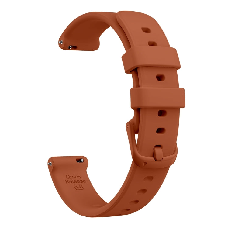 For Garmin Lily 2 Silicone Watch Band Wristband(Mocha Brown) - Watch Bands by PMC Jewellery | Online Shopping South Africa | PMC Jewellery