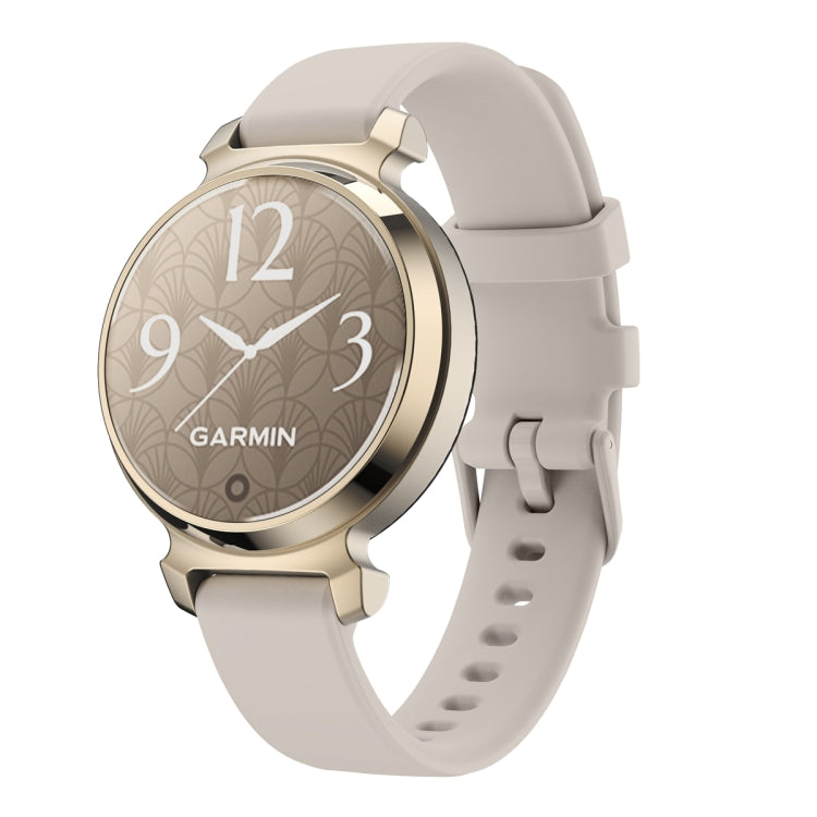 For Garmin Lily 2 Silicone Watch Band Wristband(Sand Gray) - Watch Bands by PMC TechLife | Online Shopping South Africa | PMC TechLife | Buy Now Pay Later Mobicred