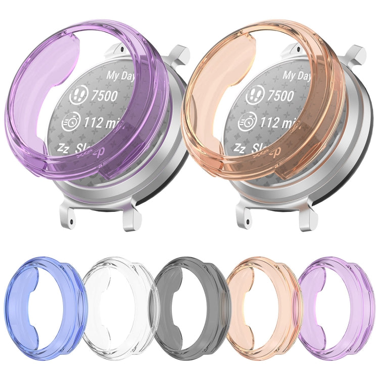 For Garmin Lily 2 Half Pack Hollow TPU Watch Protective Case(Transparent) - Watch Cases by PMC Jewellery | Online Shopping South Africa | PMC Jewellery