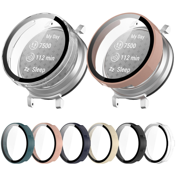 For Garmin Lily 2 PC + Tempered Film Integrated Watch Protective Case(Pine Green) - Watch Cases by PMC TechLife | Online Shopping South Africa | PMC TechLife