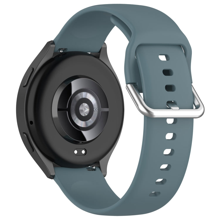 For Xiaomi Watch 2 Solid Color Metal Silver Buckle Silicone Watch Band, Size: S(Rock Blue) - Watch Bands by PMC TechLife | Online Shopping South Africa | PMC TechLife