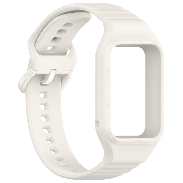 For Xiaomi Mi Band 8 Pro Solid Color Integrated TPU Watch Band(Starlight) - Watch Bands by PMC Jewellery | Online Shopping South Africa | PMC Jewellery