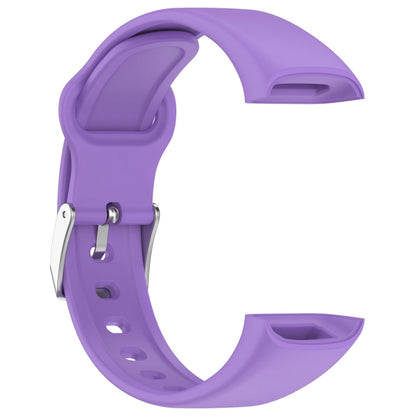 For Mambo Band 6S Solid Color Silver Buckle Silicone Watch Band(Purple) - Watch Bands by PMC Jewellery | Online Shopping South Africa | PMC Jewellery