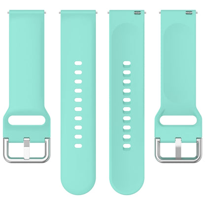 For CMF Watch Pro D395 22mm Solid Color Silver Buckle Silicone Watch Band, Size:S(Teal) - Watch Bands by PMC Jewellery | Online Shopping South Africa | PMC Jewellery