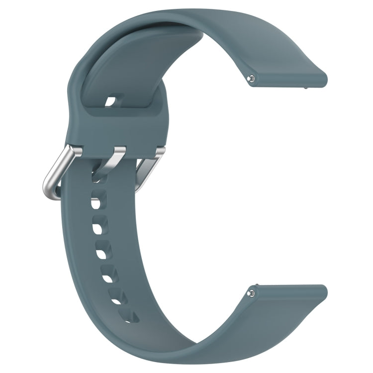 For CMF Watch Pro D395 22mm Solid Color Silver Buckle Silicone Watch Band, Size:S(Rock Blue) - Watch Bands by PMC TechLife | Online Shopping South Africa | PMC TechLife
