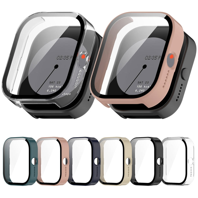 For CMF Watch Pro D395 PC + Tempered Film Integrated Watch Protective Case(Black) - Watch Case by PMC TechLife | Online Shopping South Africa | PMC TechLife