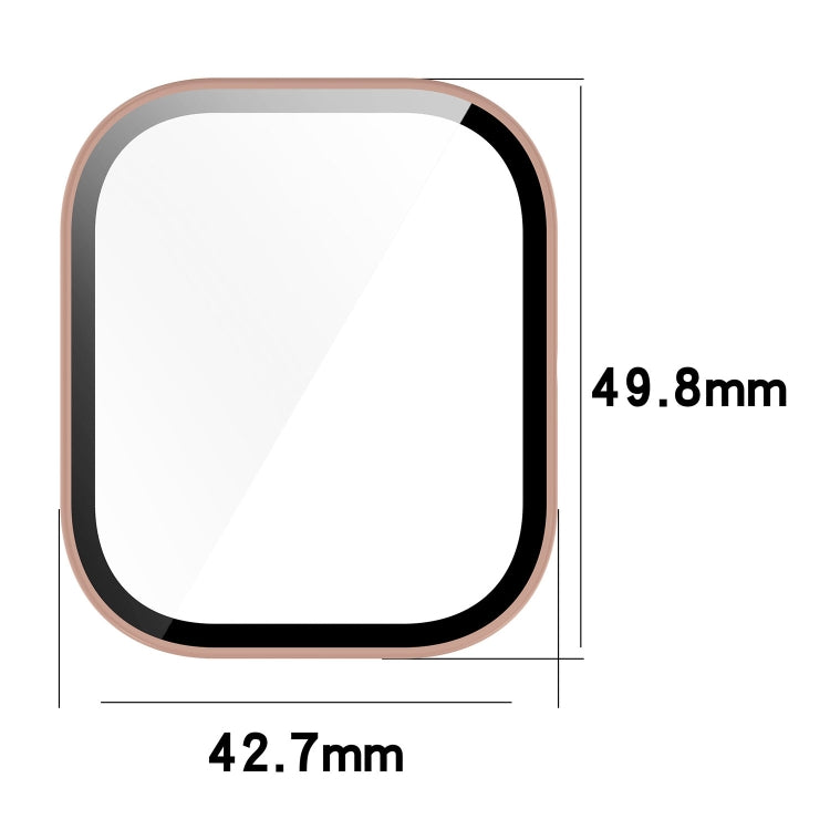 For CMF Watch Pro D395 PC + Tempered Film Integrated Watch Protective Case(Ivory White) - Watch Case by PMC TechLife | Online Shopping South Africa | PMC TechLife