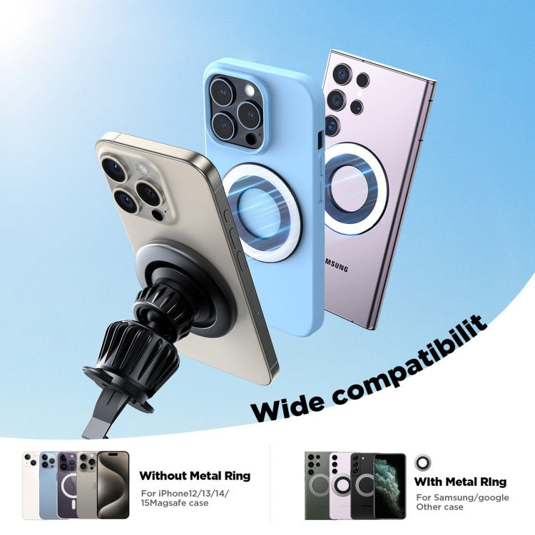 JOYROOM JR-ZS406 Magsafe Magnetic Car Phone Mount Air Vent Holder(Black) - Car Holders by JOYROOM | Online Shopping South Africa | PMC TechLife | Buy Now Pay Later Mobicred