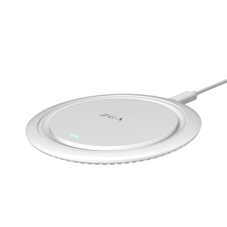 ZGA WX01S 15W Desktop Wireless Charger(White) - Wireless Charger by ZGA | Online Shopping South Africa | PMC Jewellery | Buy Now Pay Later Mobicred