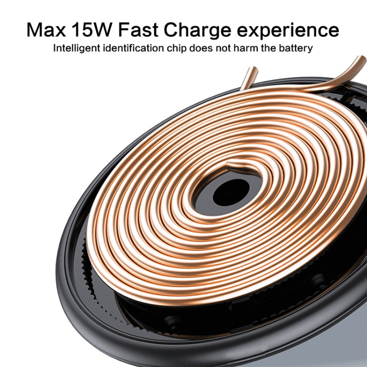 ZGA WX01S 15W Desktop Wireless Charger(Black) - Wireless Charger by ZGA | Online Shopping South Africa | PMC Jewellery | Buy Now Pay Later Mobicred