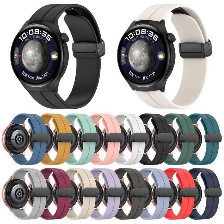 18mm Groove Folding Black Buckle Silicone Watch Band(Light Pink) - free shipping - PMC TechLife - Order now!