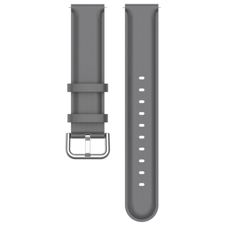 For CMF Watch Pro D395 22mm Round Tail Genuine Leather Watch Band(Grey) - Watch Bands by PMC Jewellery | Online Shopping South Africa | PMC Jewellery