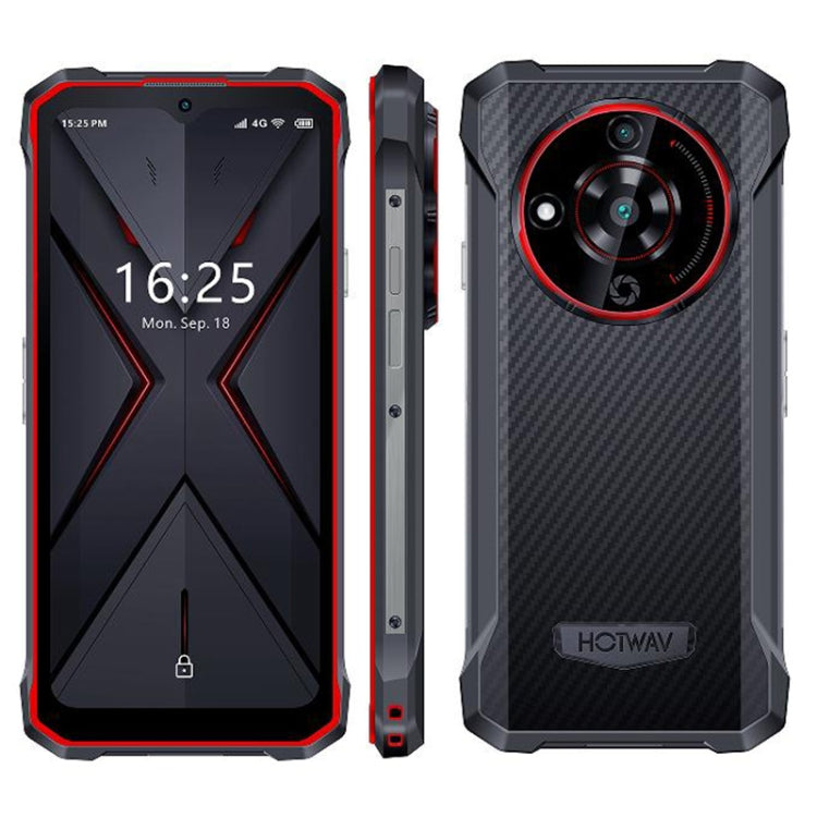 HOTWAV T7 Rugged Phone, 4GB+128GB, 6280mAh, 6.52 inch Android 13 MT8788 Octa Core, Network: 4G, OTG(Red) - free shipping - PMC TechLife - Order now!