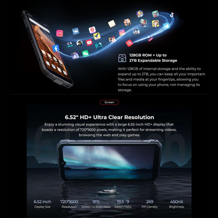 HOTWAV T7 Rugged Phone, 4GB+128GB, 6280mAh, 6.52 inch Android 13 MT8788 Octa Core, Network: 4G, OTG(Red) - free shipping - PMC TechLife - Order now!