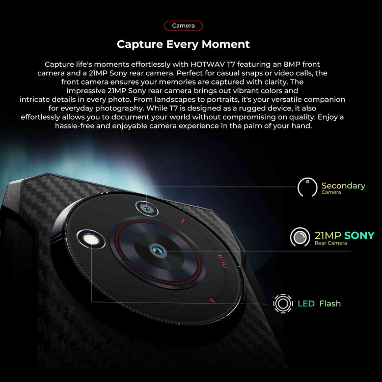 HOTWAV T7 Rugged Phone, 4GB+128GB, 6280mAh, 6.52 inch Android 13 MT8788 Octa Core, Network: 4G, OTG(All Black) - free shipping - PMC TechLife - Order now!
