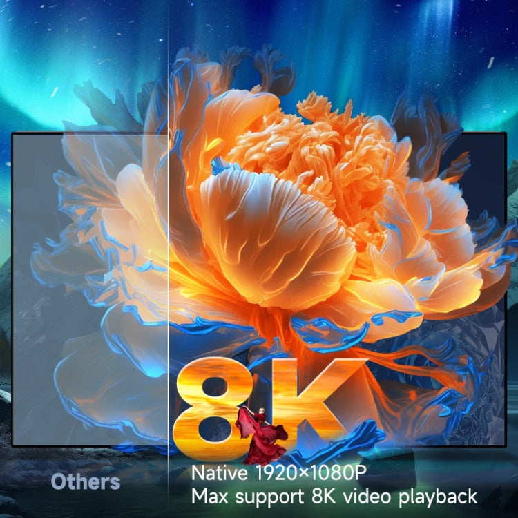 WOWOTO BL14Pro 4.41 inch LCD Display 1080P HD Smart Projector(UK Plug) - LED Projector by WOWOTO | Online Shopping South Africa | PMC TechLife | Buy Now Pay Later Mobicred