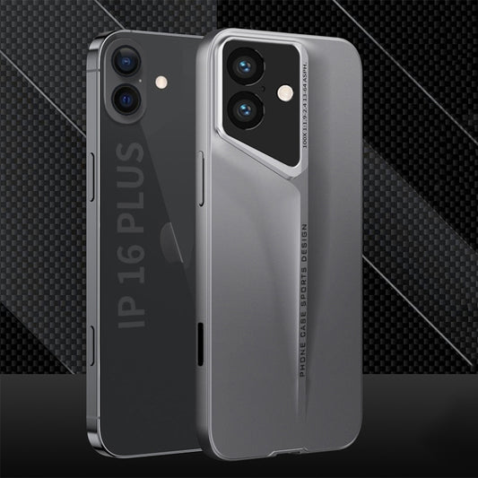 For iPhone 16 GKK Blade Ultra-thin Full Coverage Phone Case(Grey) - iPhone 16 Cases by GKK | Online Shopping South Africa | PMC Jewellery | Buy Now Pay Later Mobicred