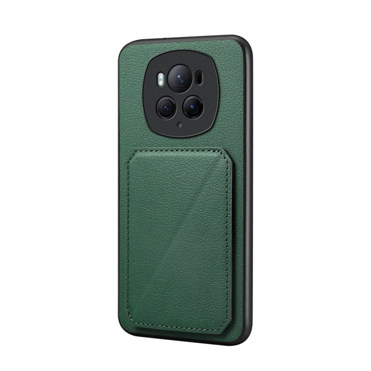 For Honor Magic6 Pro 5G D04 Calf Texture Dual Card Slot Holder Phone Case(Green) - Honor Cases by PMC Jewellery | Online Shopping South Africa | PMC Jewellery | Buy Now Pay Later Mobicred