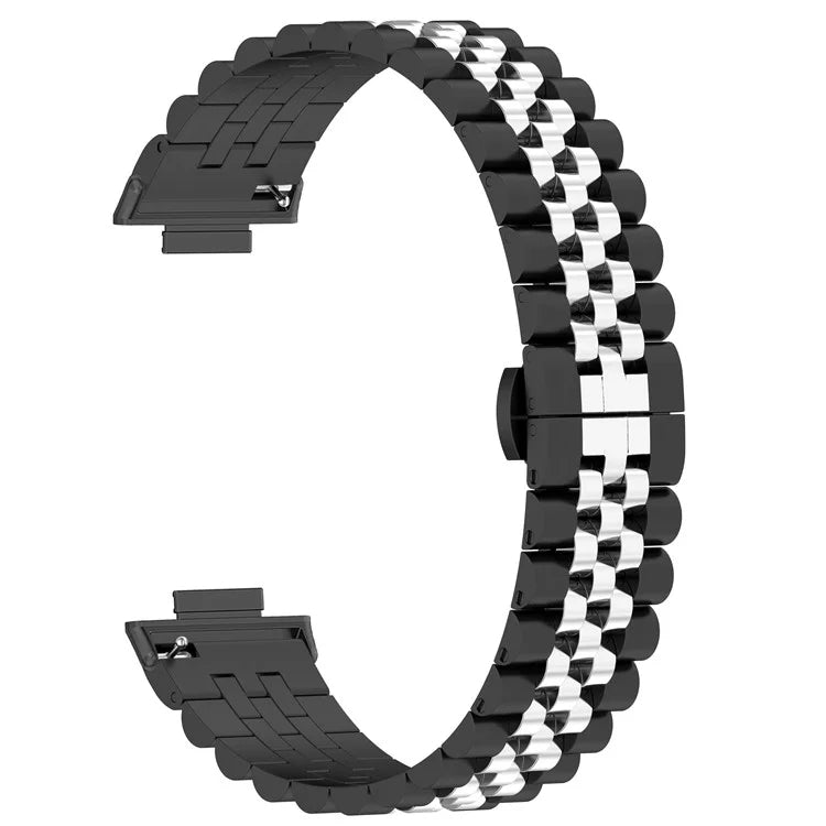 For  Xiaomi Redmi Watch 4 Five-bead Butterfly Buckle Metal Watch Band(Black) - Watch Bands by PMC TechLife | Online Shopping South Africa | PMC TechLife