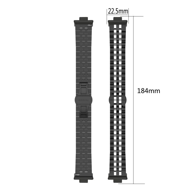 For Xiaomi Mi Band 8 Pro / Smart Band 9 Pro Five-bead Butterfly Buckle Metal Watch Band(Silver Rose Gold A) - free shipping - PMC TechLife - Order now!