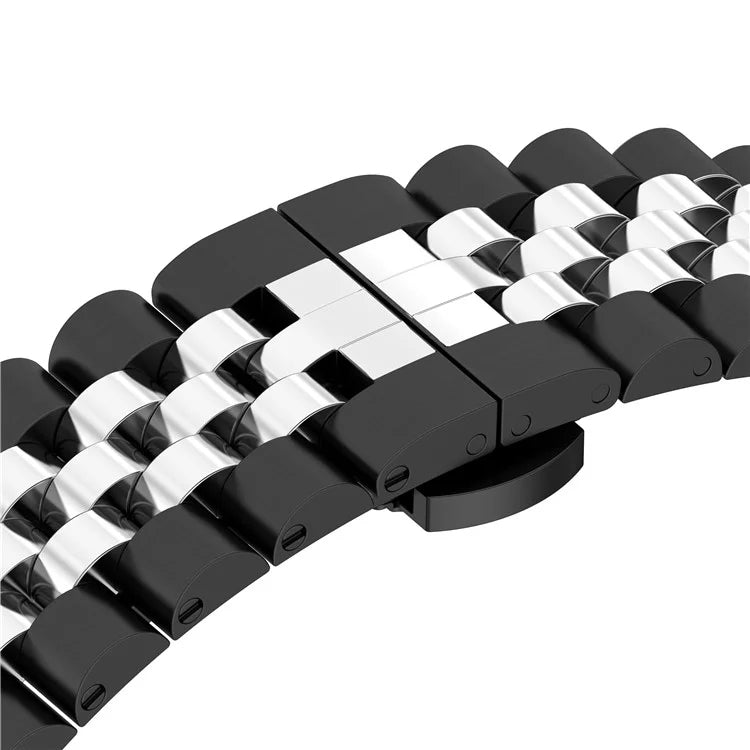 For  Xiaomi Redmi Watch 4 Five-bead Butterfly Buckle Metal Watch Band(Black) - Watch Bands by PMC TechLife | Online Shopping South Africa | PMC TechLife