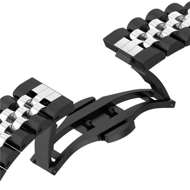 For  Xiaomi Redmi Watch 4 Five-bead Butterfly Buckle Metal Watch Band(Black) - Watch Bands by PMC TechLife | Online Shopping South Africa | PMC TechLife